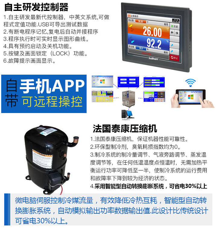 可程式恒温恒湿试验机产品功能特点